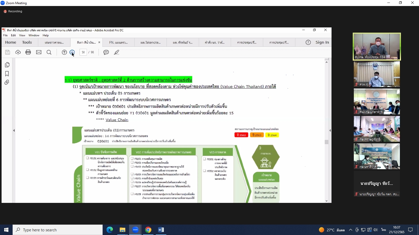 title - ผู้ตรวจราชการกรม ร่วมประชุมชี้แจงแนวทางการตรวจราชการ ตามแผนตรวจราชการและการขับเคลื่อนแบบบูรณาการในระดับพื้นที่ของผู้ตรวจราชการกระทรวงเกษตรและสหกรณ์ ประจำปีงบประมาณ พ.ศ. 2566 ผ่านระบบประชุมทางไกลออนไลน์